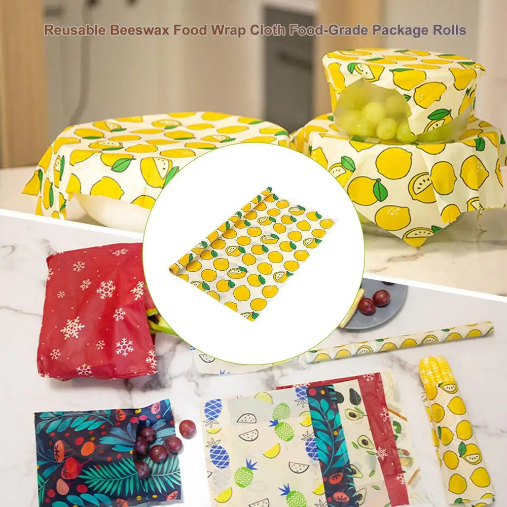 Emballages alimentaires réutilisables et écologiques a la cire d'abeille Bee Wrap