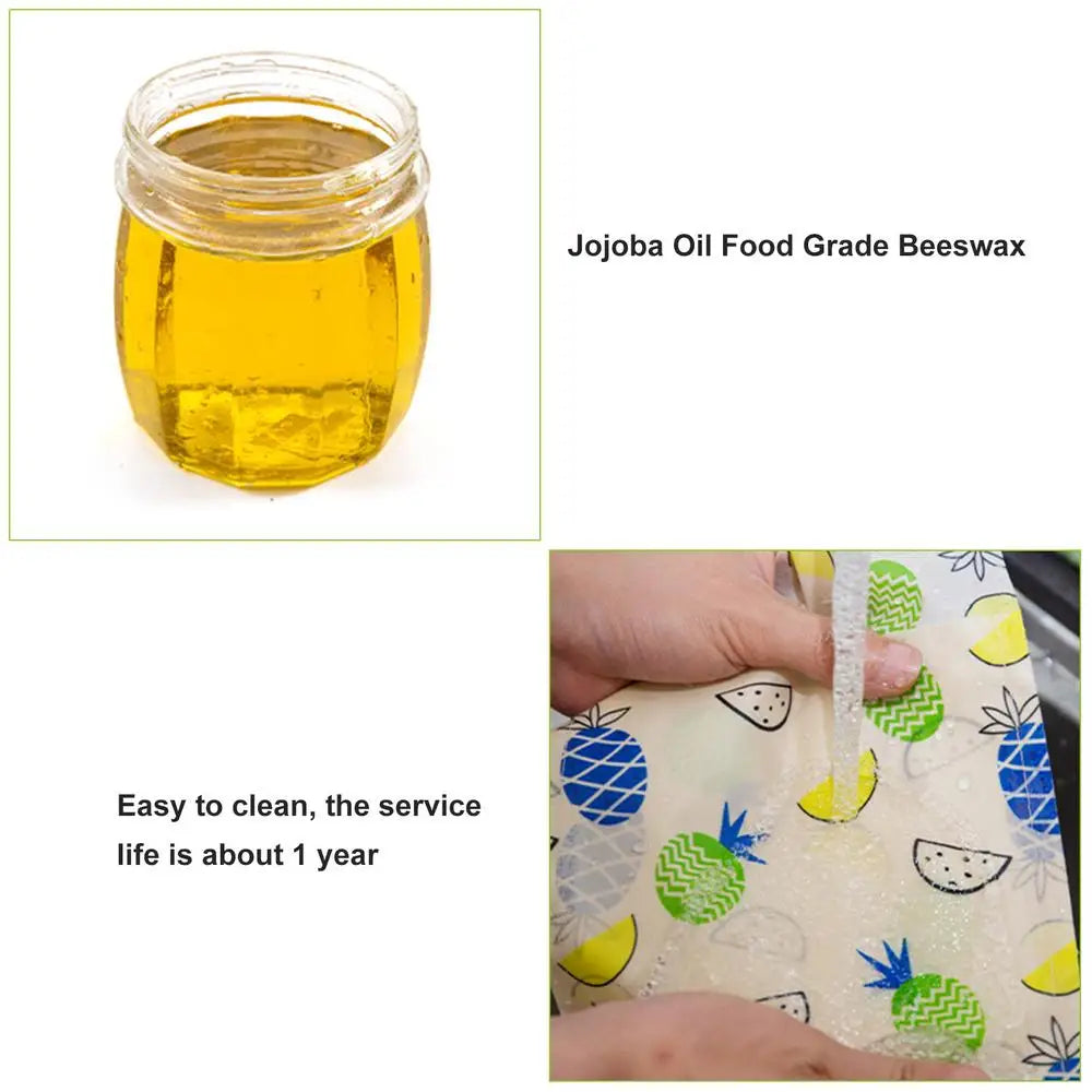 Emballages alimentaires réutilisables et écologiques a la cire d'abeille Bee Wrap
