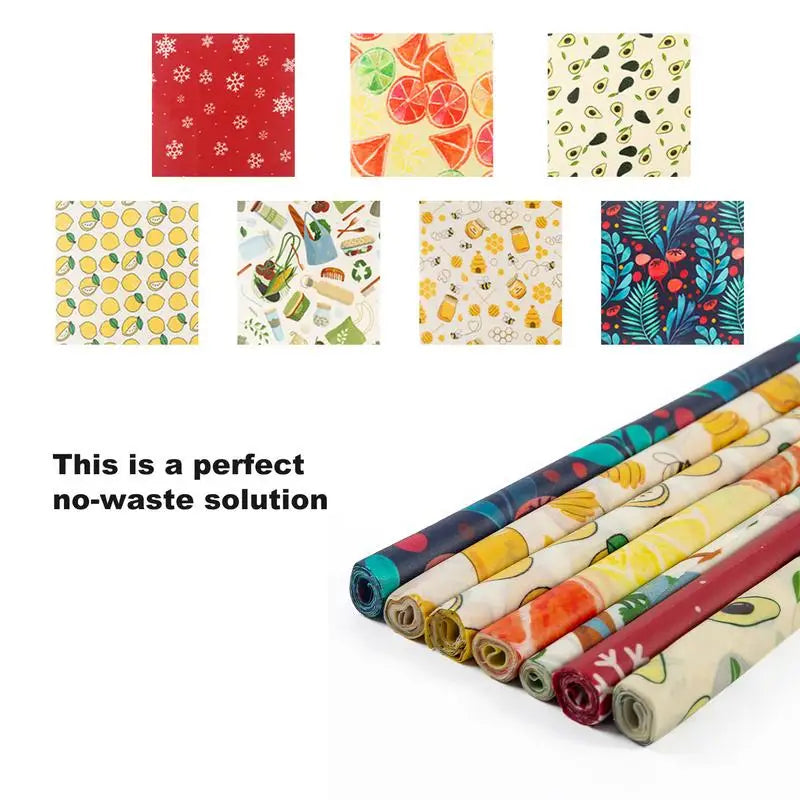 Emballages alimentaires réutilisables et écologiques a la cire d'abeille Bee Wrap