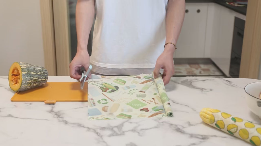 Emballages alimentaires réutilisables et écologiques a la cire d'abeille Bee Wrap